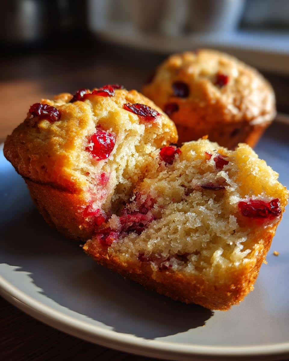 cranberry orange muffins - detail 1