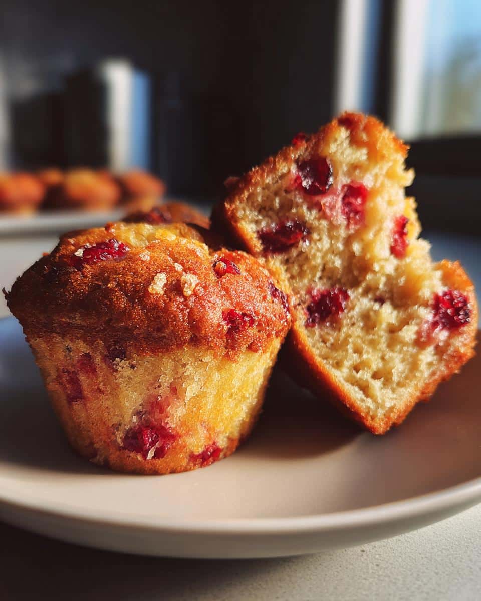 cranberry orange muffins - detail 2