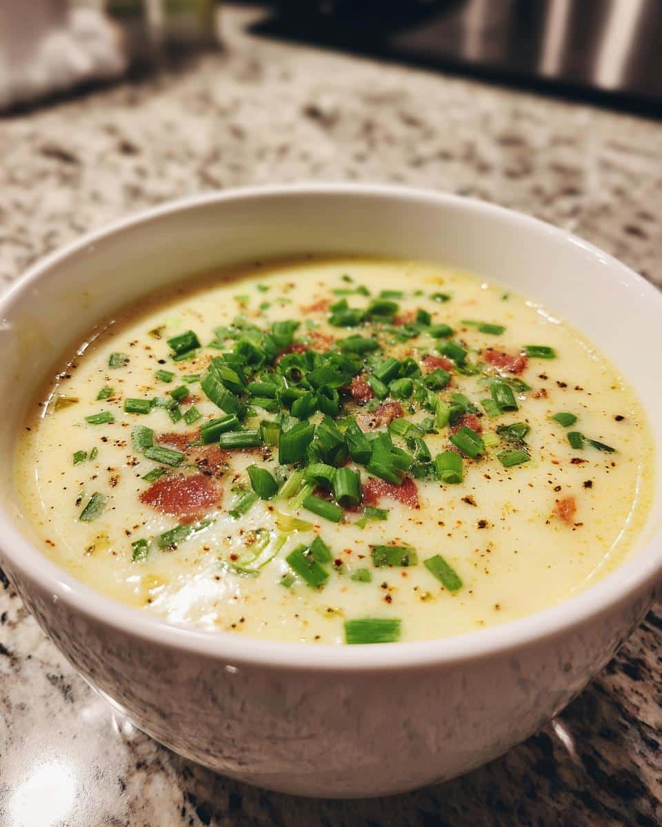 creamy potato soup - detail 2