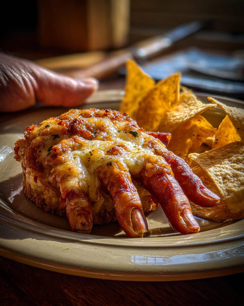 creepy hand appetizer - detail 1