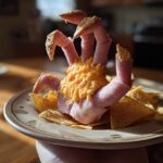 creepy hand appetizer