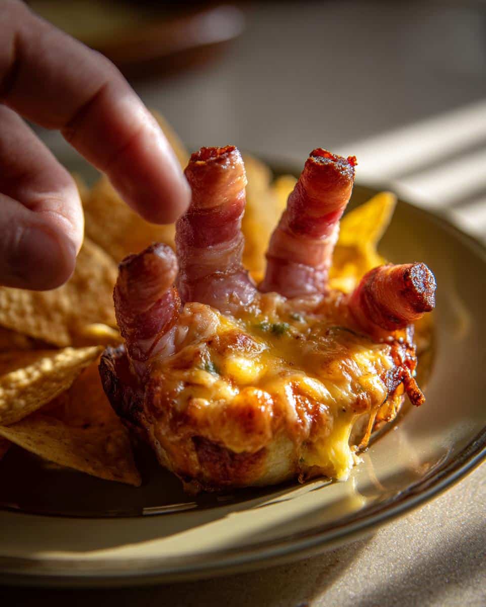 creepy hand appetizer - detail 2