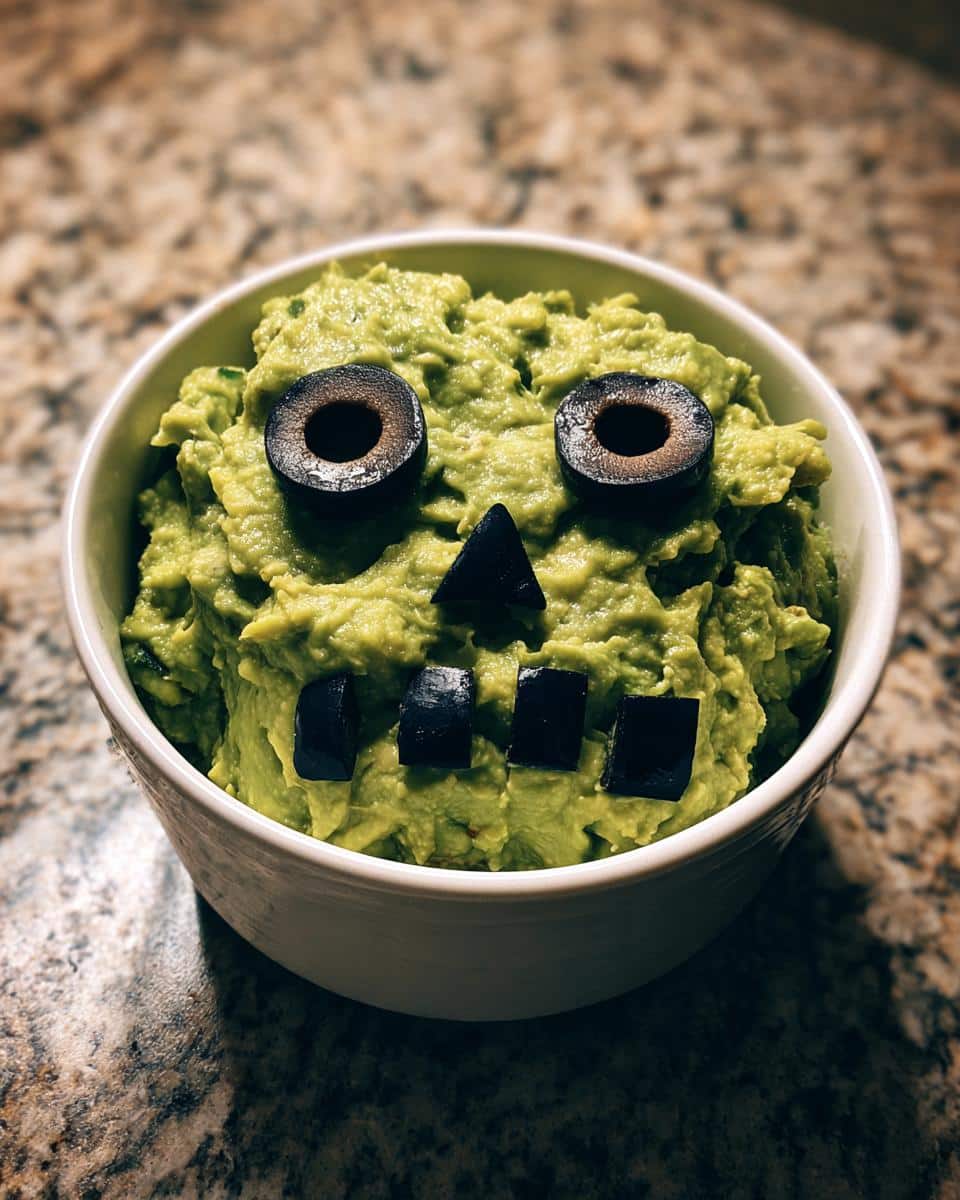 frankenguac (frankenstein guacamole) - detail 2