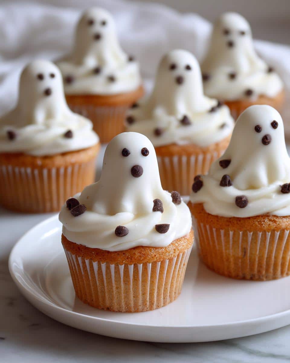 ghost cupcakes - detail 2