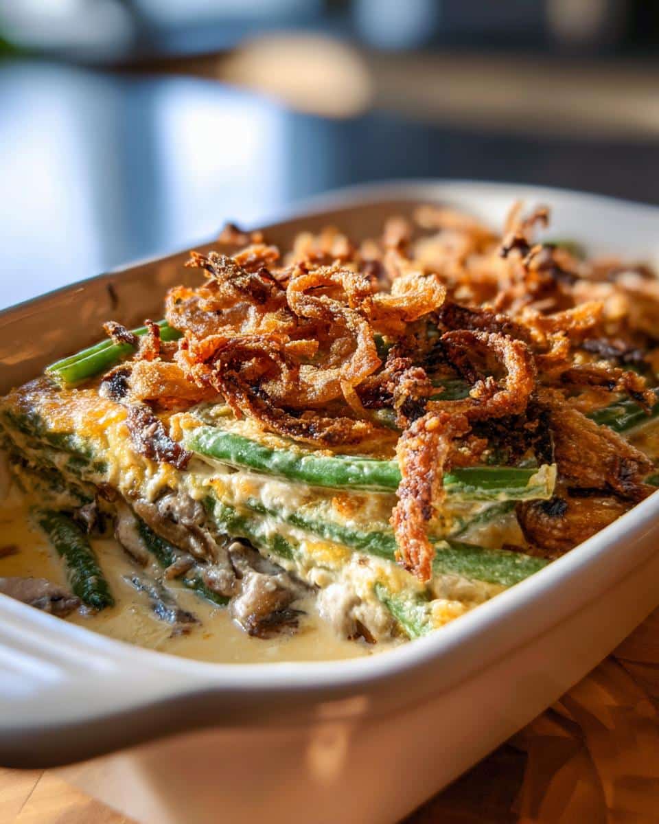 gluten free green bean casserole - detail 1