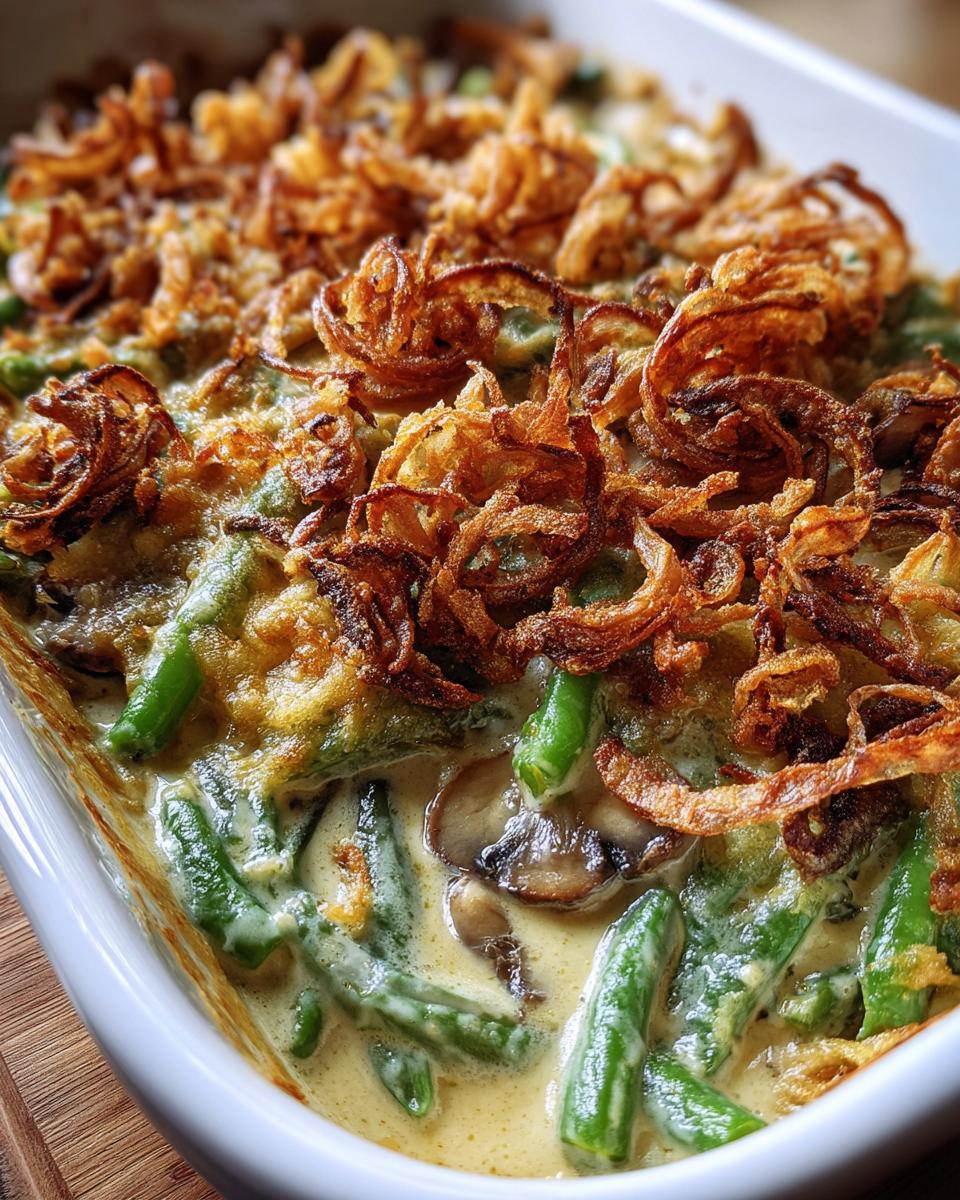 gluten free green bean casserole - detail 2