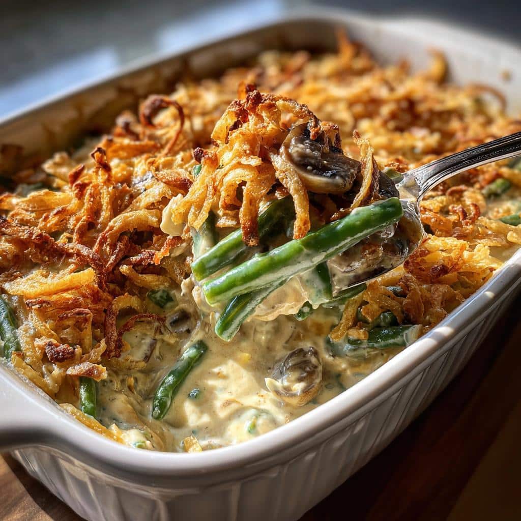 gluten free green bean casserole - detail 3
