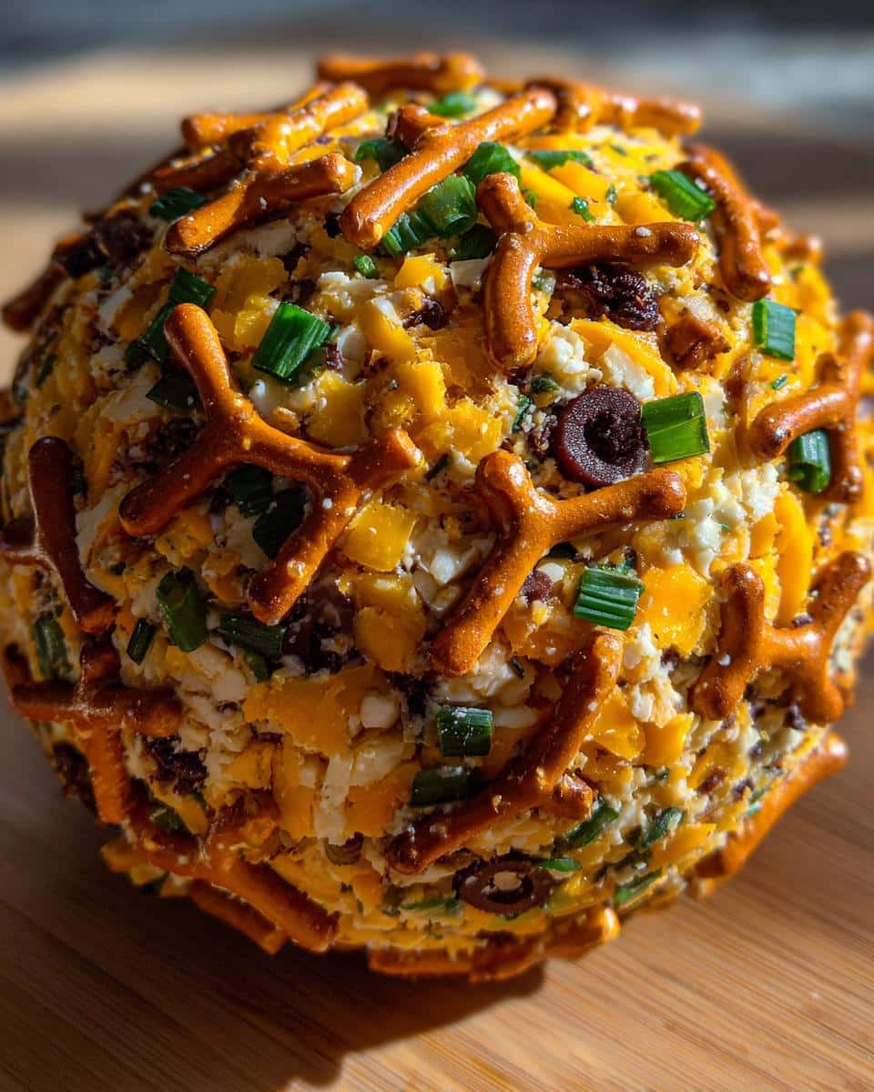 halloween cheese ball - detail 2