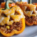 halloween stuffed peppers