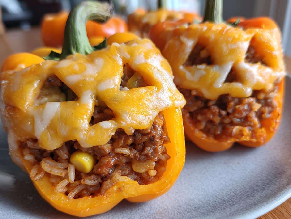 halloween stuffed peppers