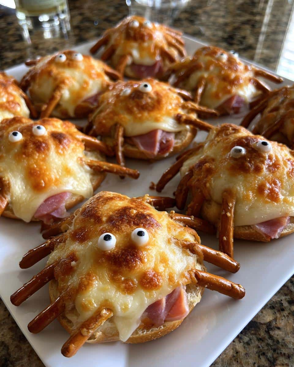 ham and cheese spiders - detail 2