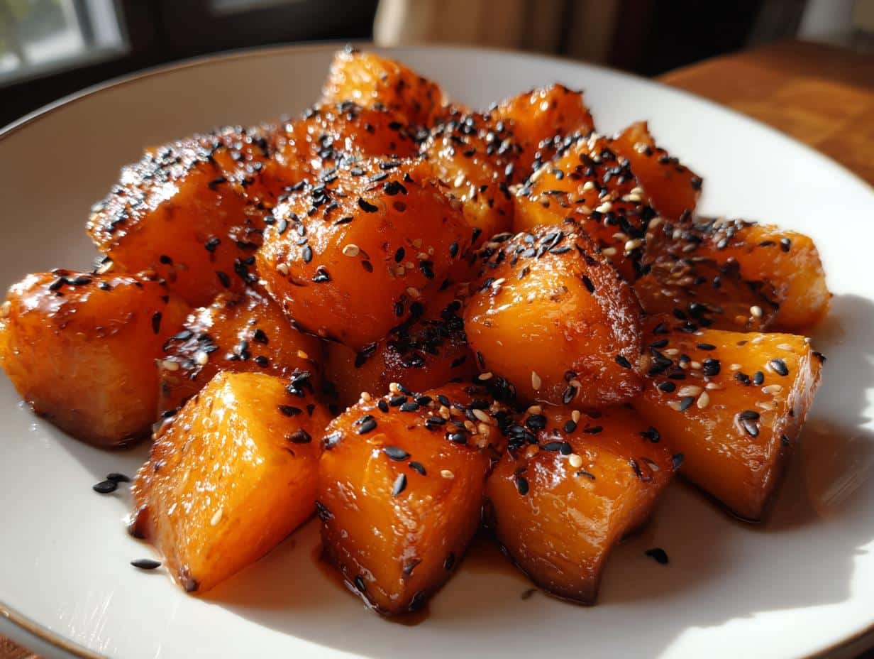 japanese candied sweet potatoes (daigaku imo)