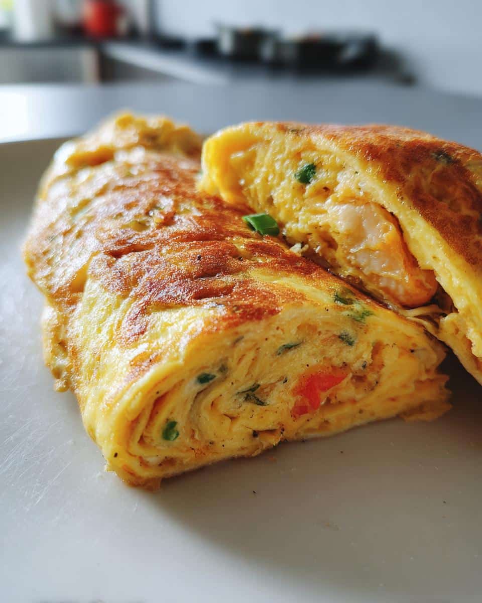 japanese omelette (tamagoyaki) - detail 1