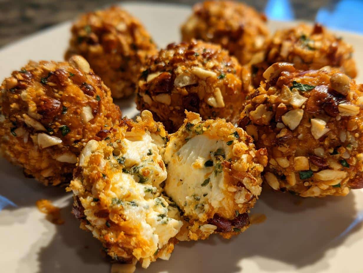 mini pumpkin cheese balls