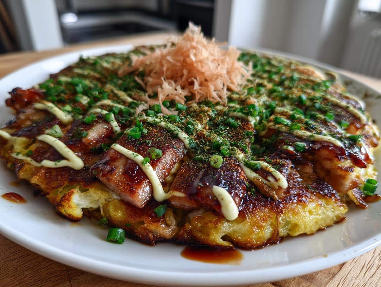 okonomiyaki (savory pancake)