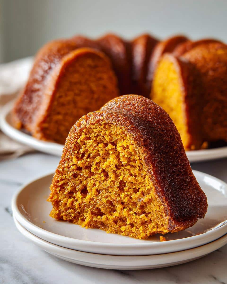 pumpkin espresso bundt cake - detail 2