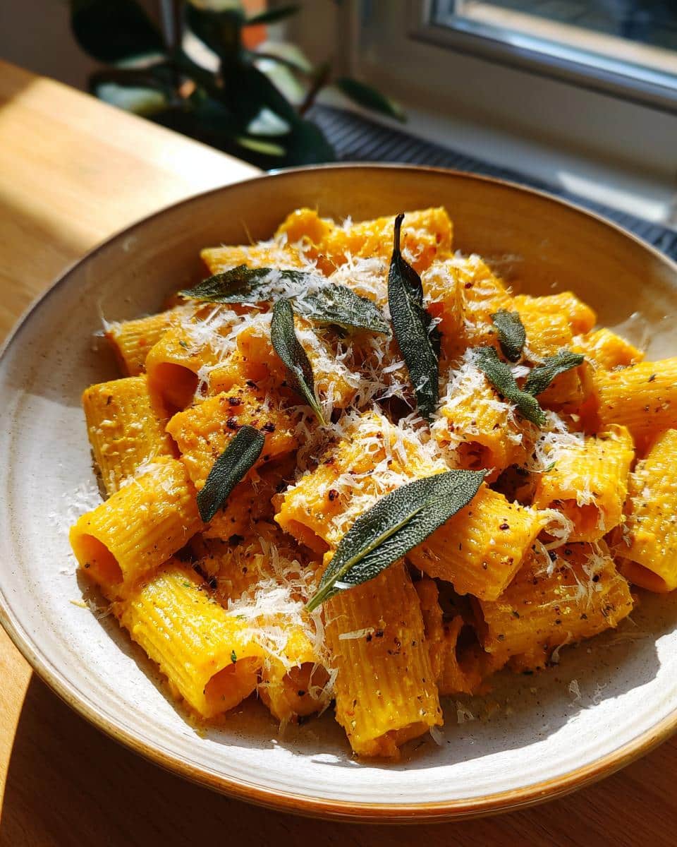roasted butternut squash pasta - detail 1
