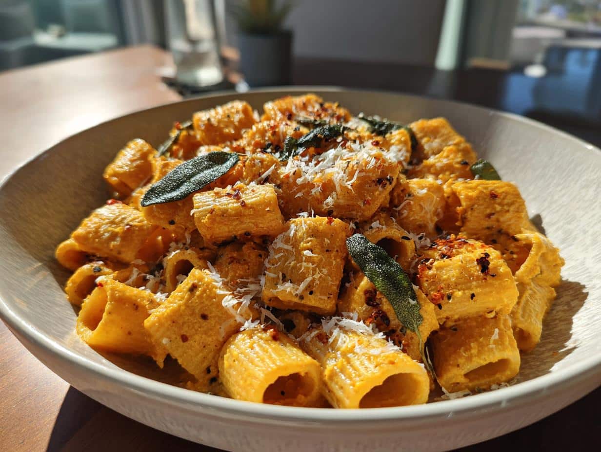 roasted butternut squash pasta