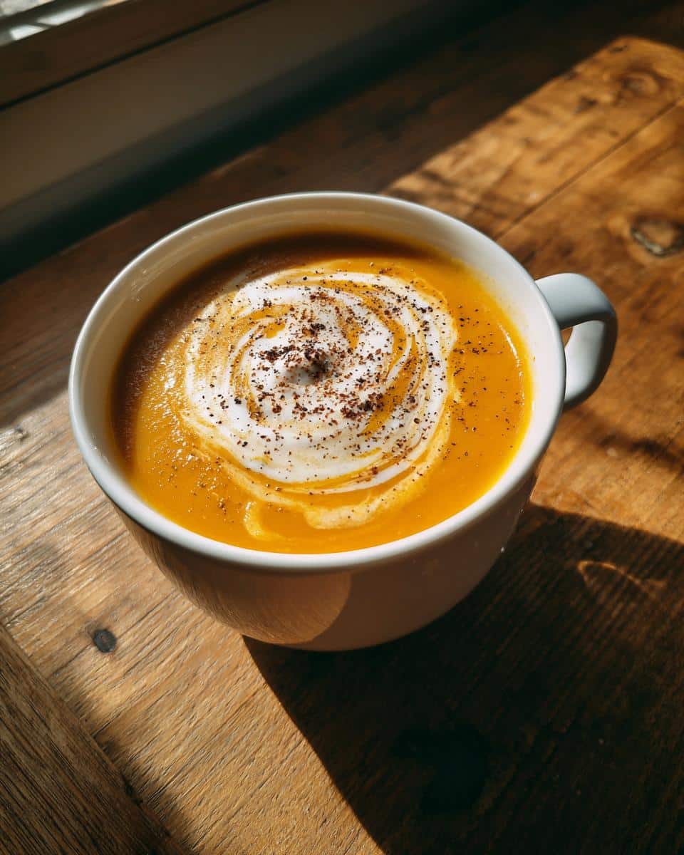 roasted pumpkin soup - detail 1