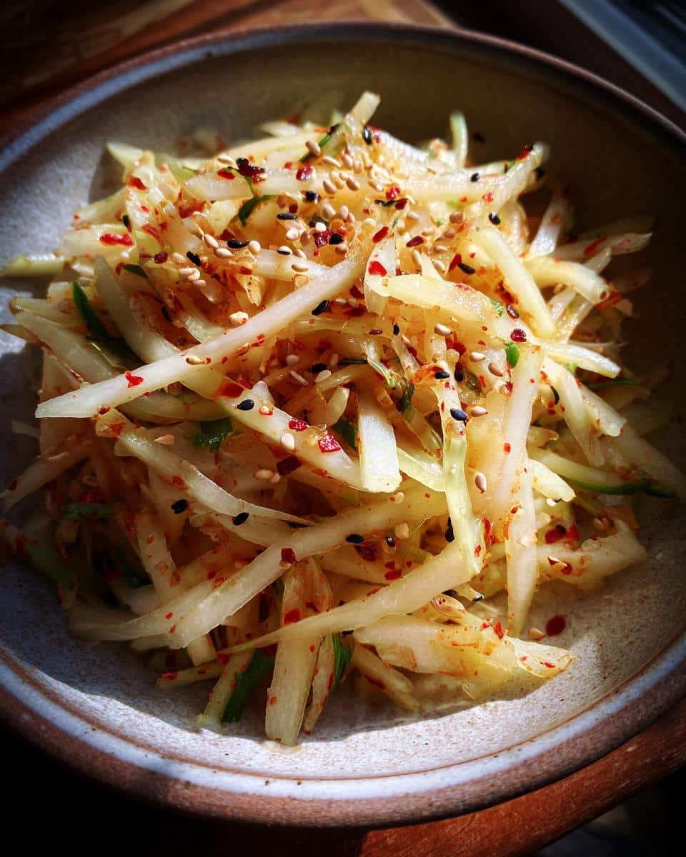 salted daikon salad (shio momi daikon) - detail 2
