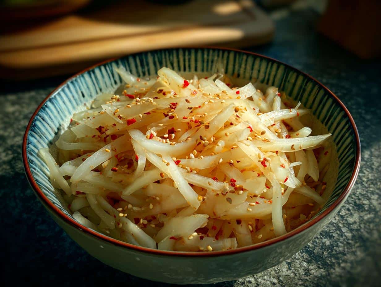 salted daikon salad (shio momi daikon)