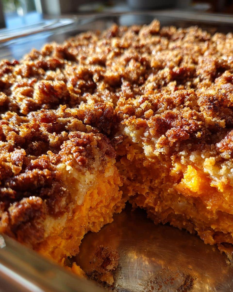 southern sweet potato casserole - detail 2