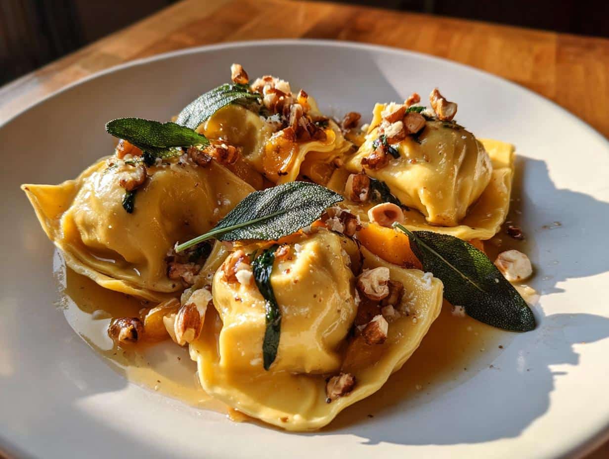 squash & brown butter tortelli