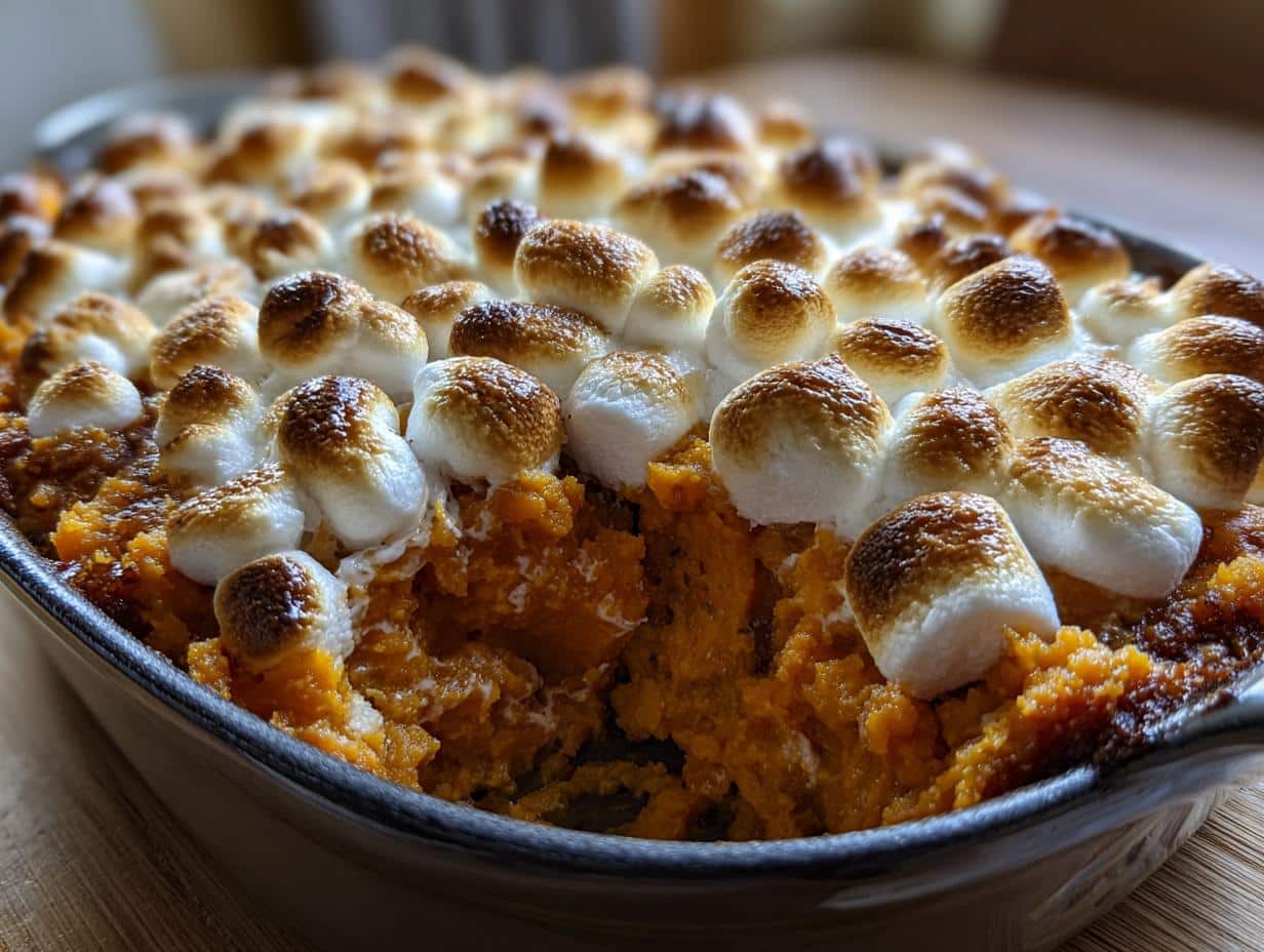 sweet potato casserole with marshmallows
