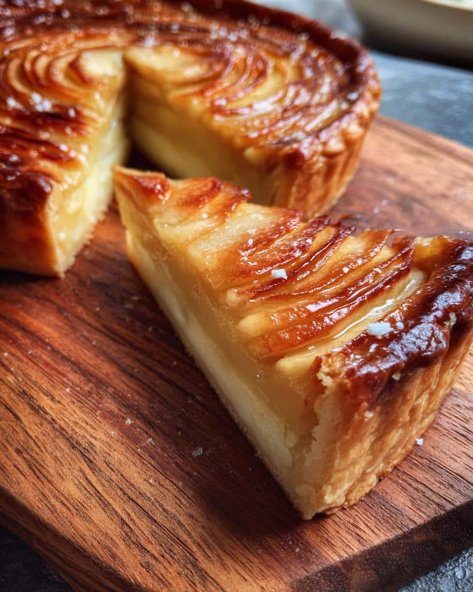 swirled apple tarte - detail 1