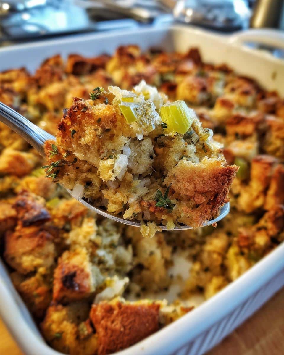 turkey stuffing - detail 1