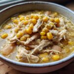 white chicken chili with corn and cream