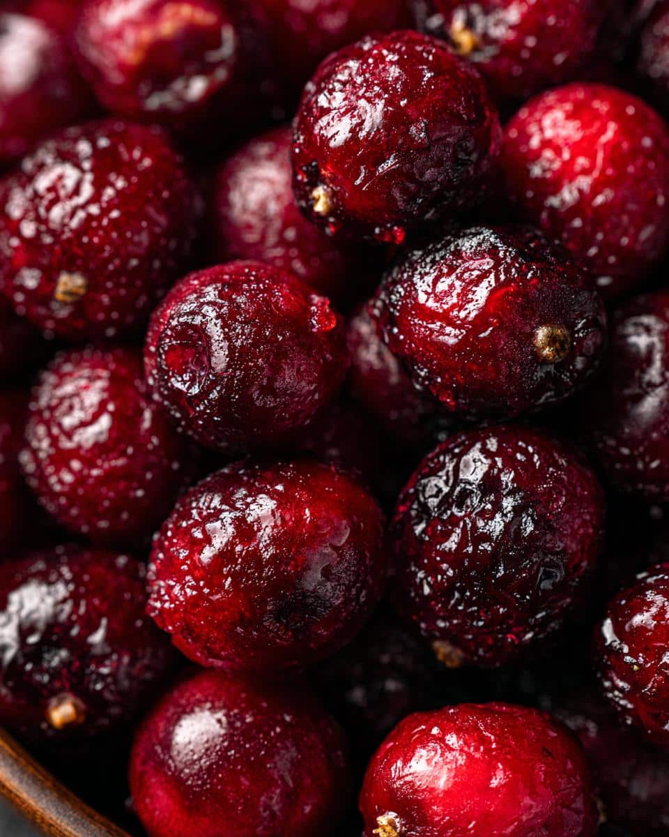 Candied cranberries - detail 1