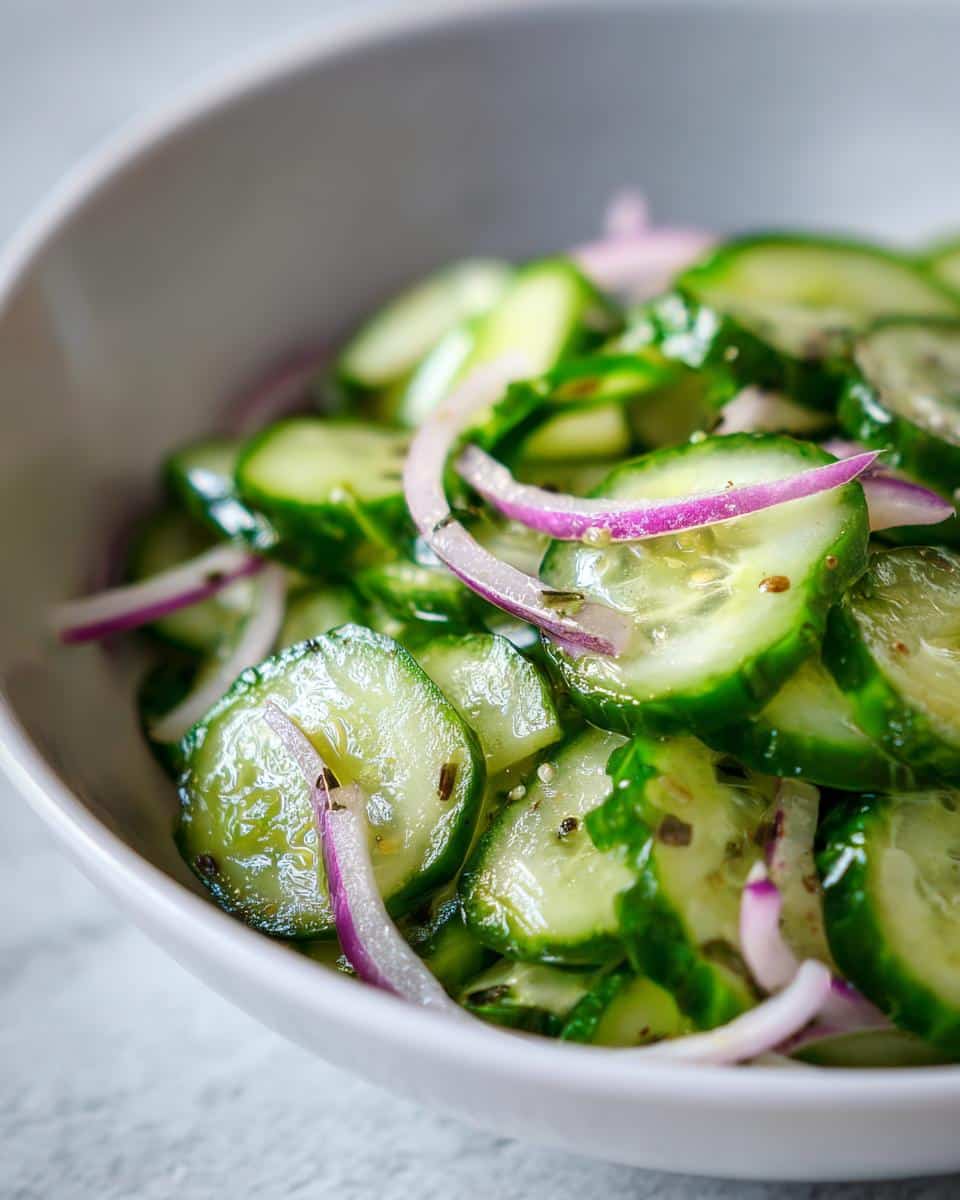 Cucumber salad - detail 1