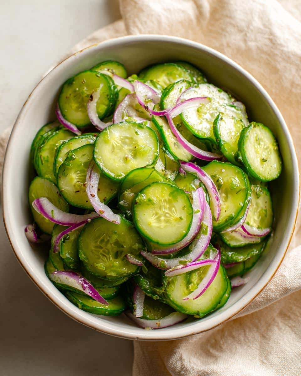 Cucumber salad - detail 2