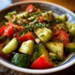 Cucumber tomato salad