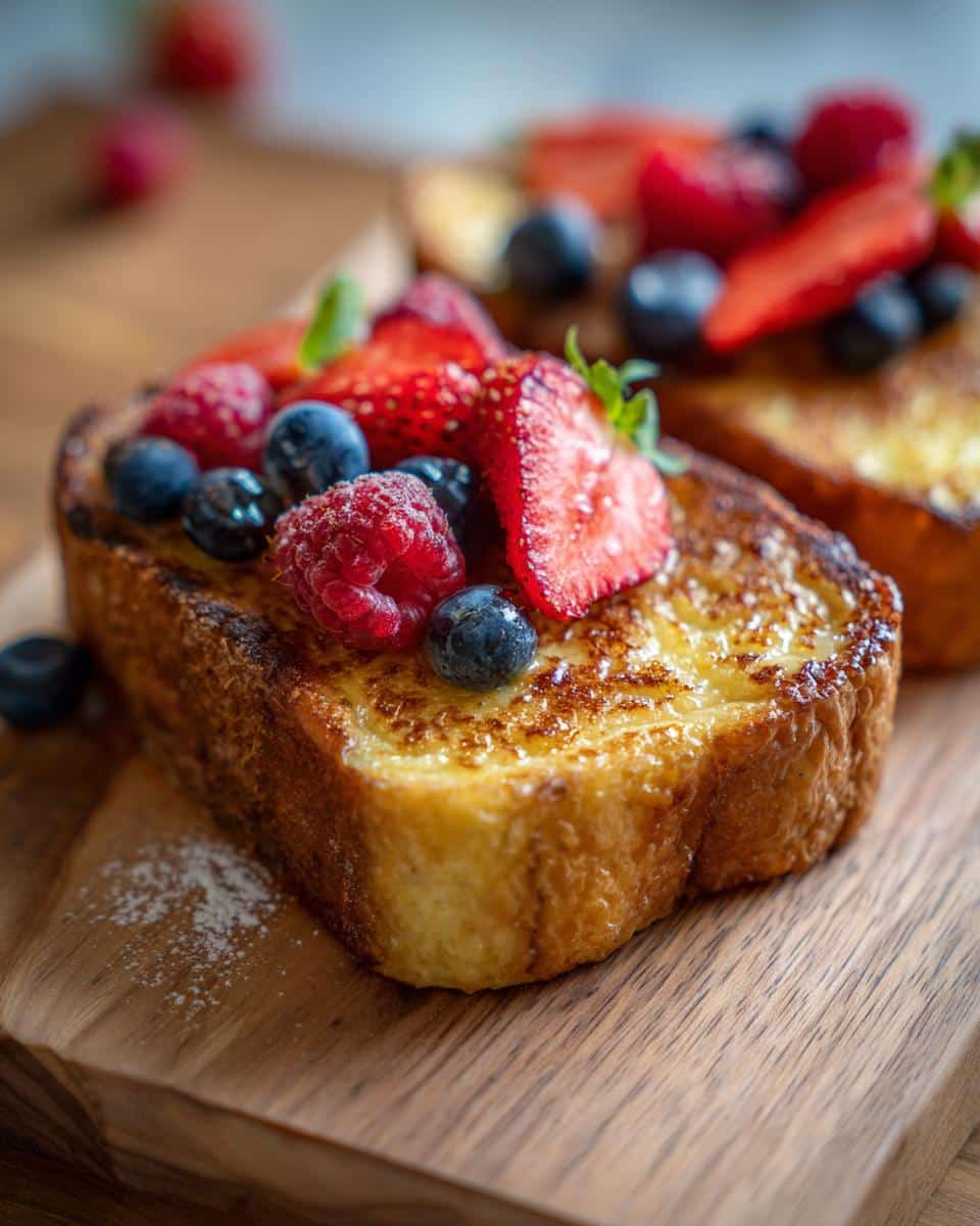 Custard yogurt toast - detail 1