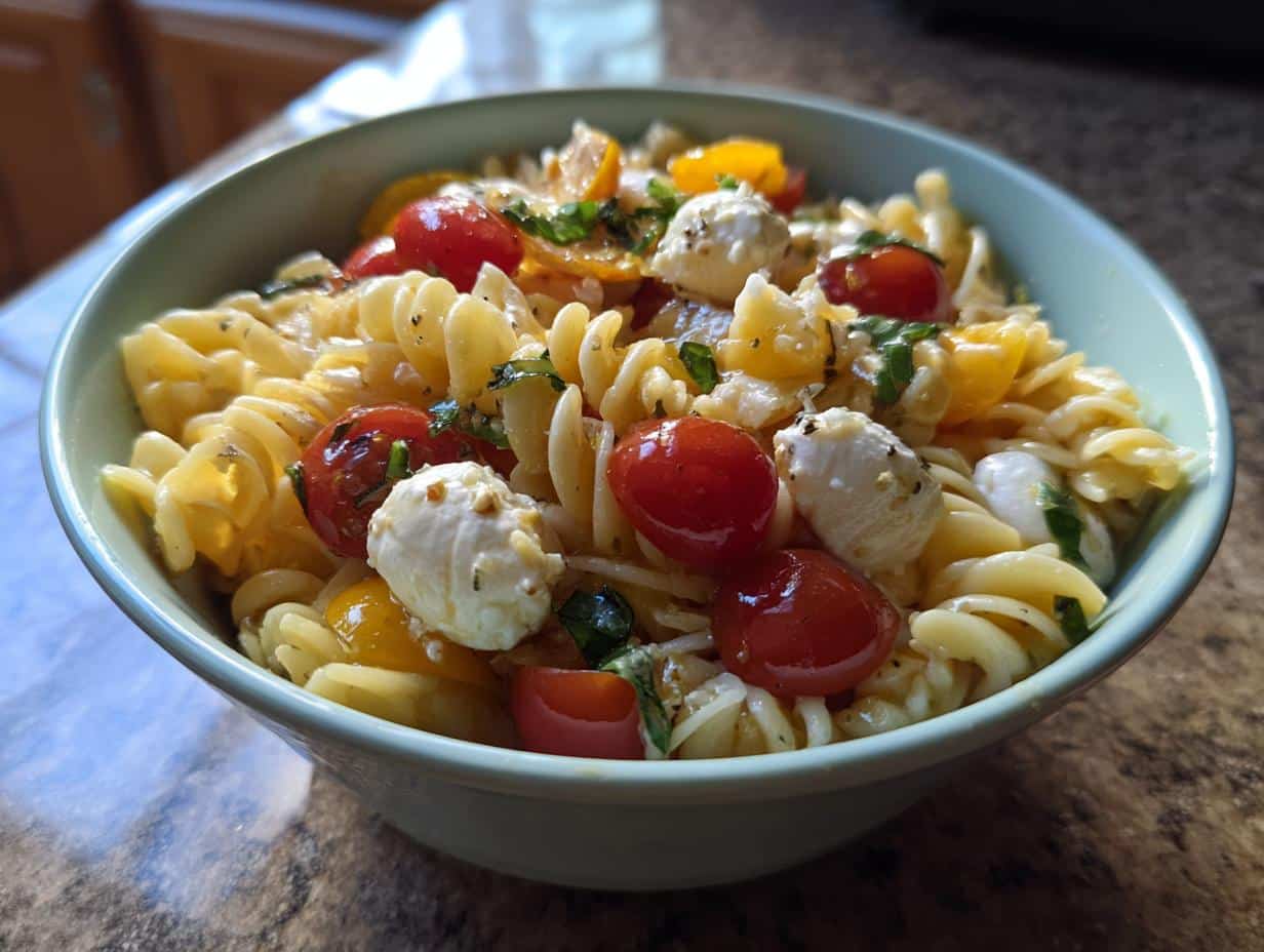 Easy Caprese Pasta Salad