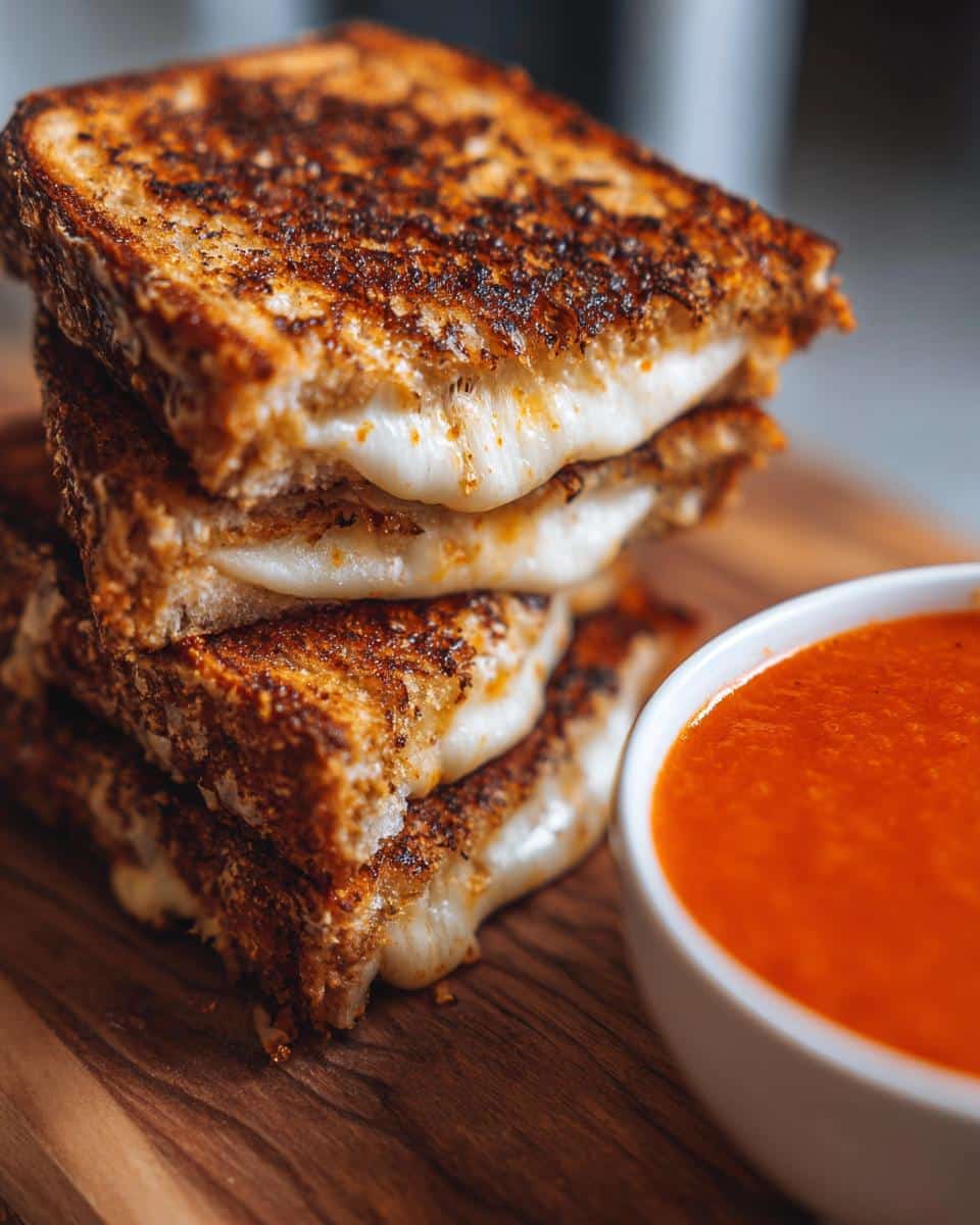 Grilled cheese and tomato soup - detail 2