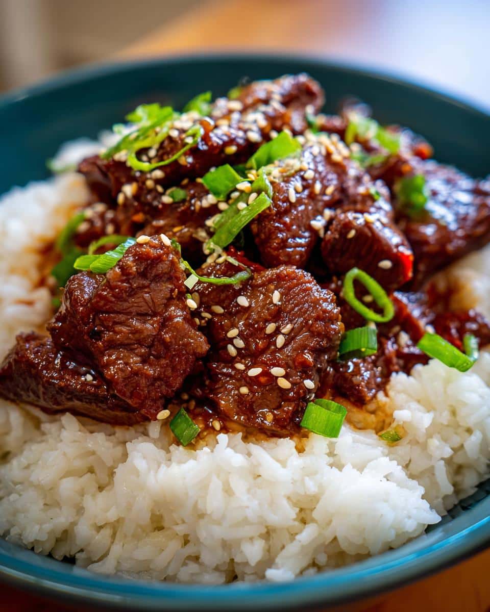 Hot honey beef bowl - detail 1