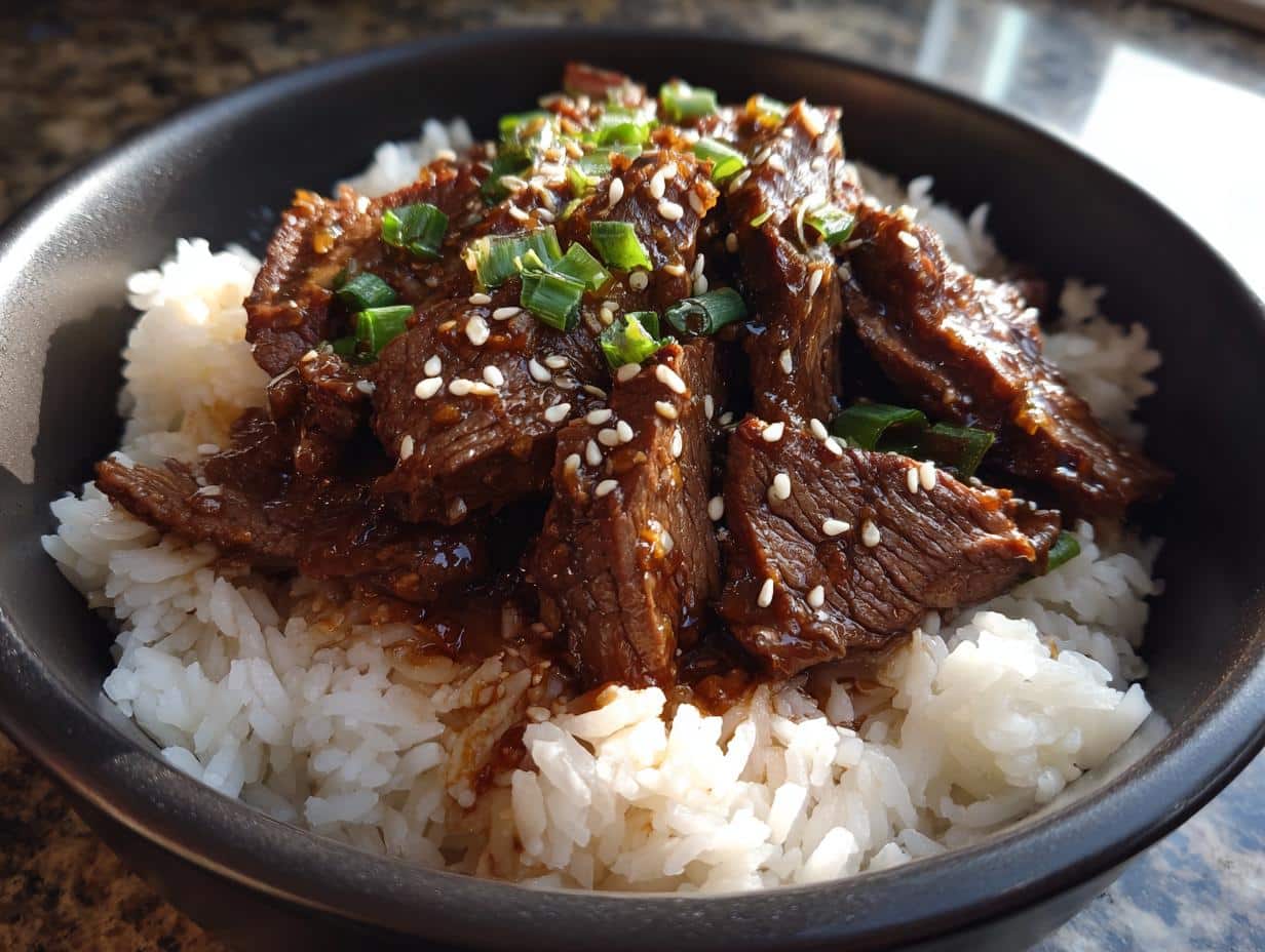 Hot honey beef bowl