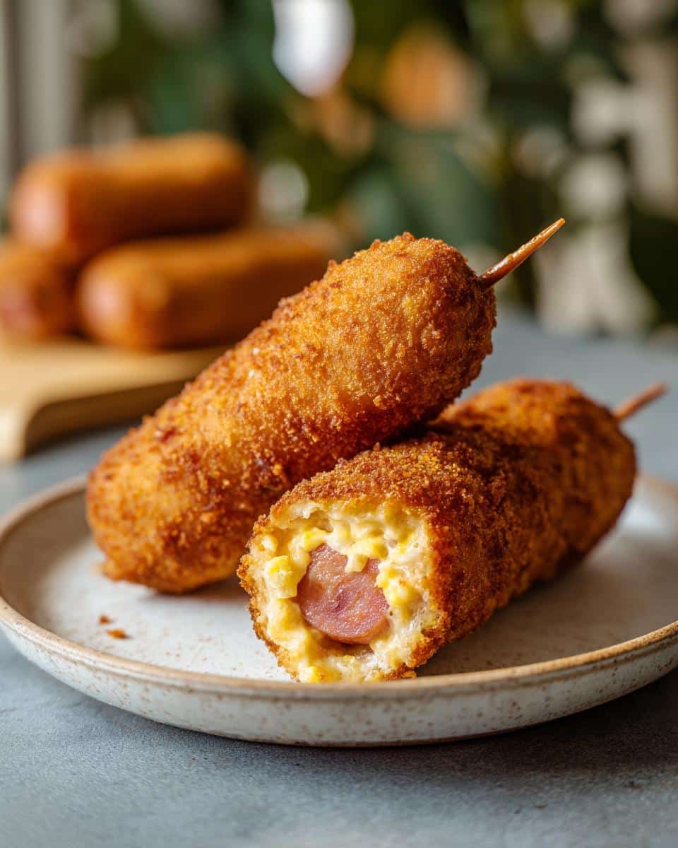 Korean corn dogs - detail 1