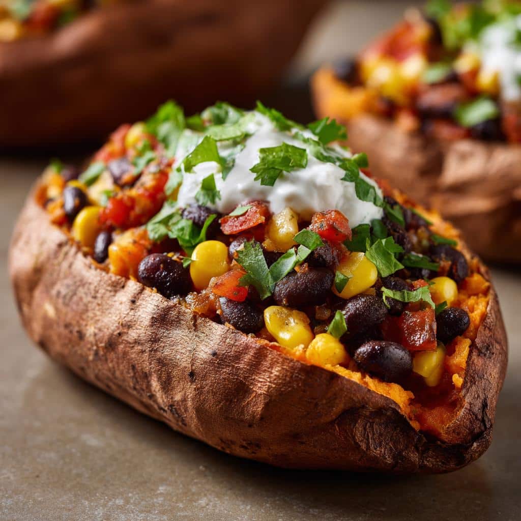 Loaded sweet potato - detail 1
