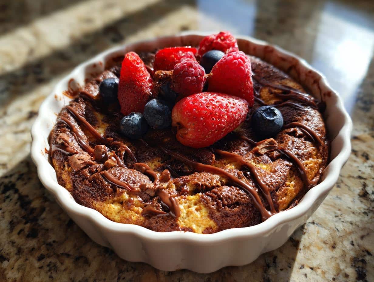 Nutella baked oats