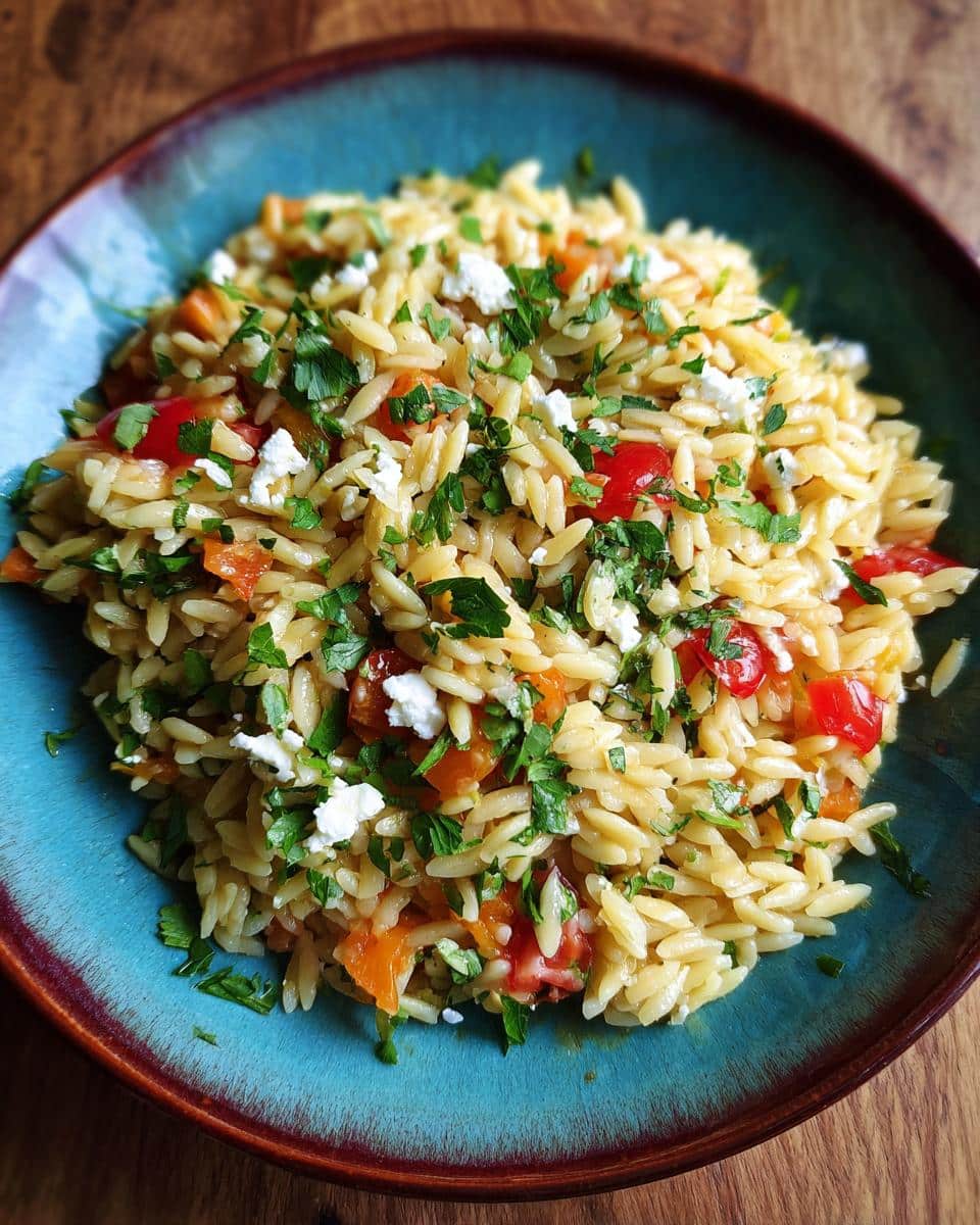 Orzo pasta salad - detail 1
