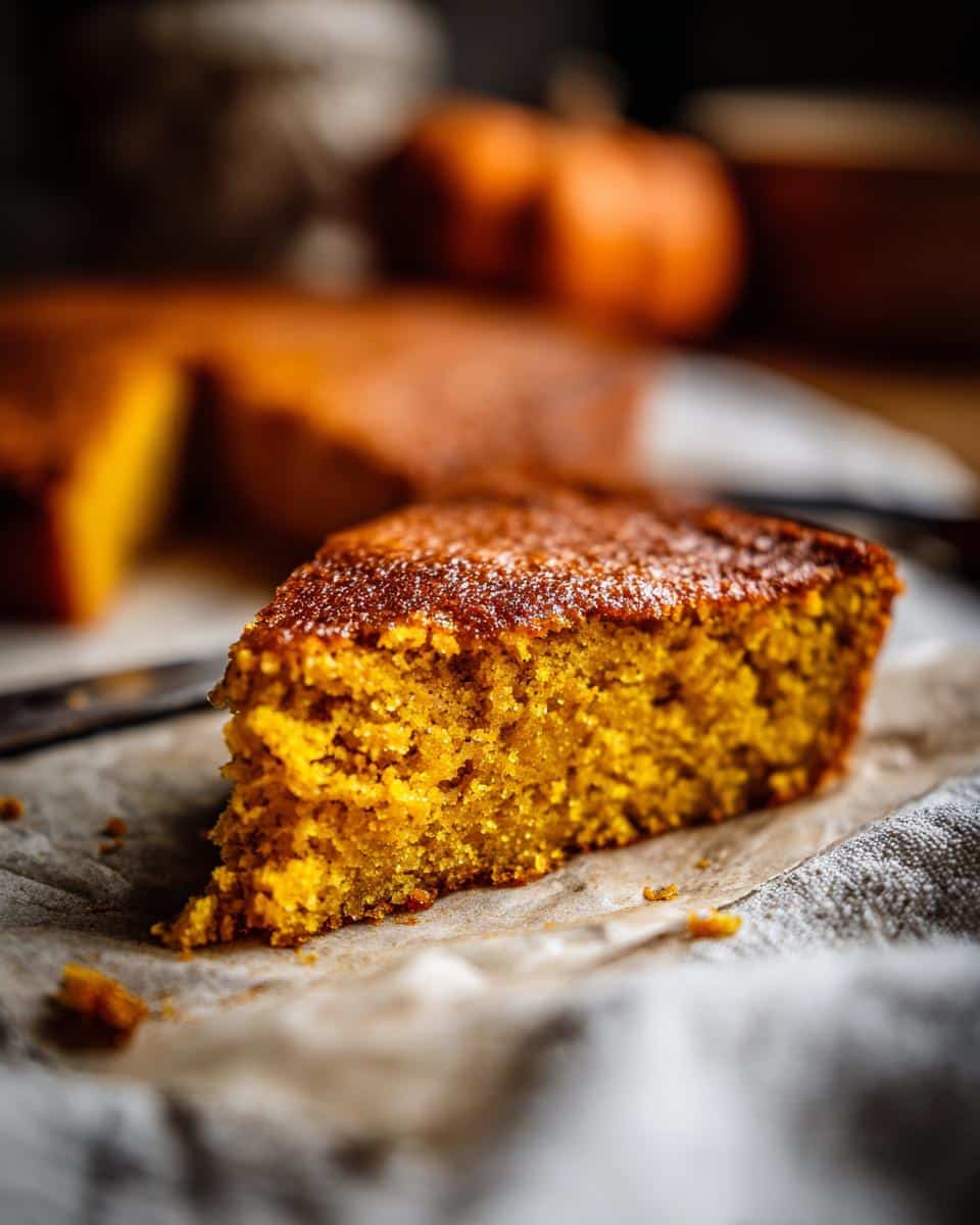 Pumpkin magic cake - detail 1