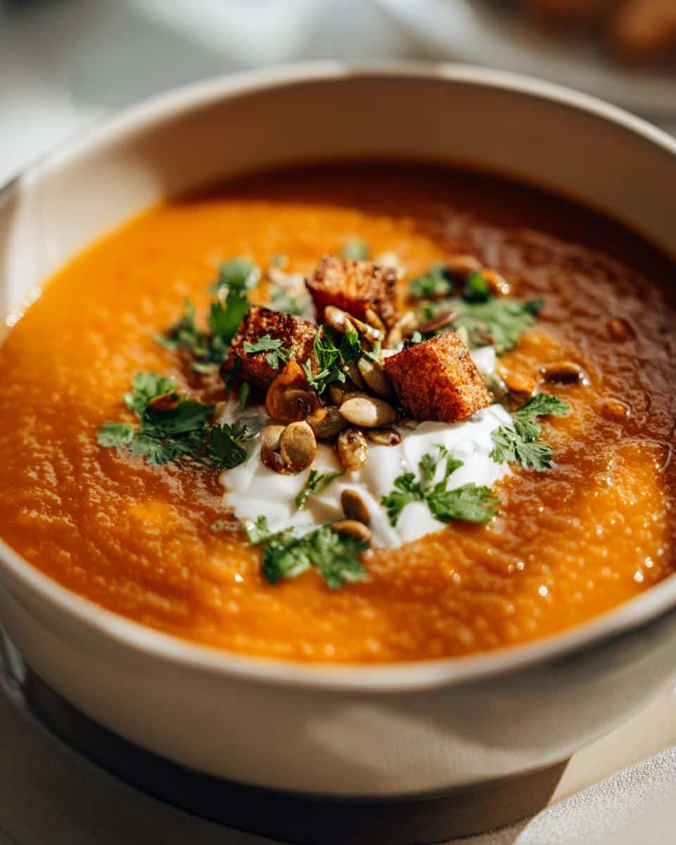 Sweet potato soup - detail 2