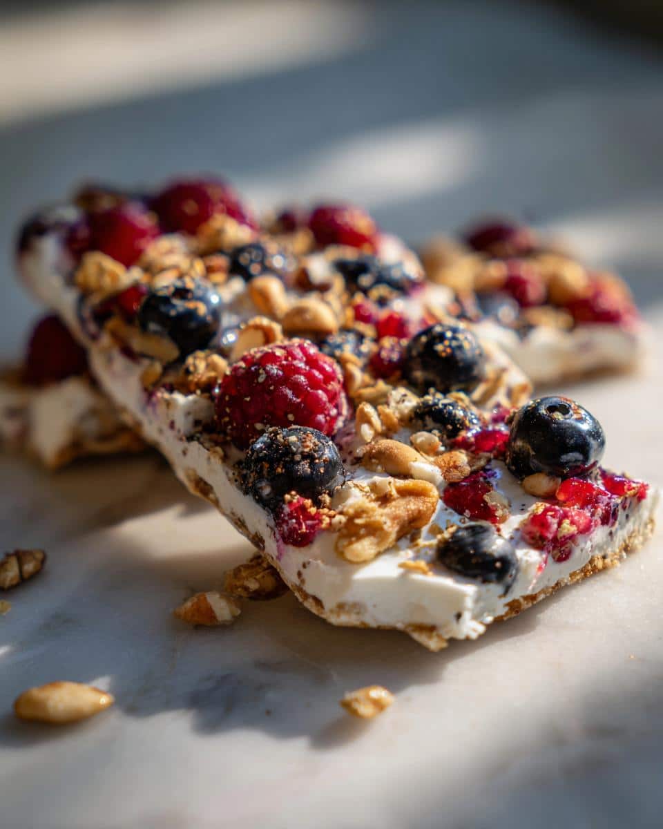 Yogurt bark - detail 1