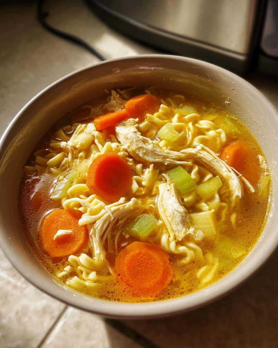 chicken noodle soup homemade - detail 1