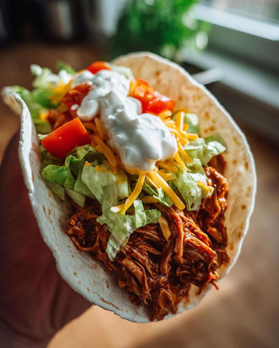 chicken tacos crockpot - detail 2