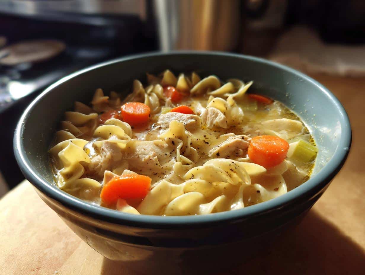 creamy chicken noodle soup
